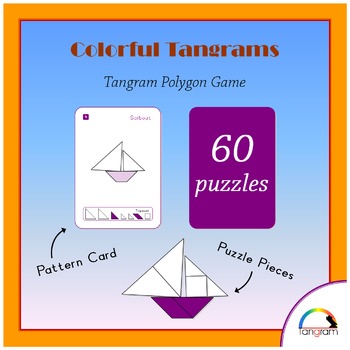 Preview of Tangram Polygon Game - 60 different puzzles