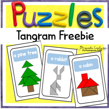 Preview of Tangram Puzzles| Freebie | Amanda Emily