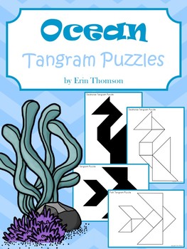 Preview of Tangram Puzzles ~ Ocean