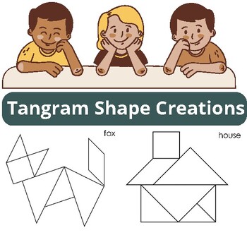 Preview of Tangram Shape Creations: Geometry and Coloring Fun