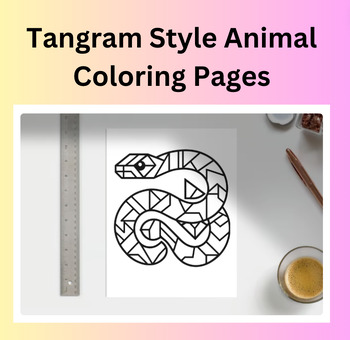 Preview of Tangram Style Coloring Pages