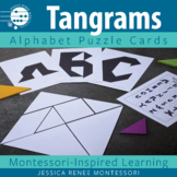 Tangram Alphabet Puzzles with Solutions & Tracking, Geomet