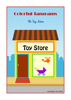 Preview of Tangram - 20 'Toy Store' Puzzles - Puzzle Cards & Math Mats