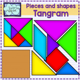 Tangram pieces - puzzle clip art