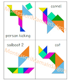 Tangram set with design cards