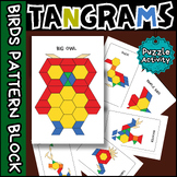 Tangrams - Bird Pattern Block Tangram puzzle Cards For kids