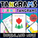 Tangrams - Spring Pattern Block Tangram puzzle Cards For kids