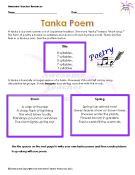 tanka poems for kids
