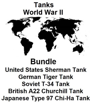 Preview of Tanks of World War II (5 Word Assignments)