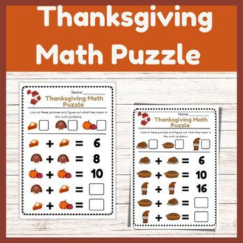 Tanksgiving Addition Doubles Math Puzzle | Early finishers | Logic Game