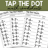 Touch Number Math Addition Worksheets