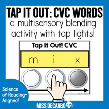 Preview of Tap It Out CVC Words Multisensory Blending Activity