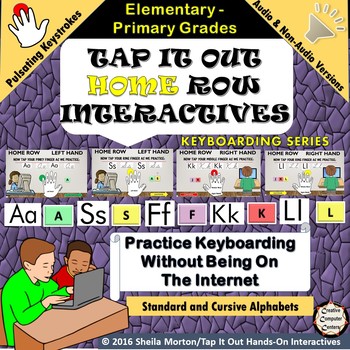 Preview of Tap It Out Keyboarding Home Row Elementary Grades