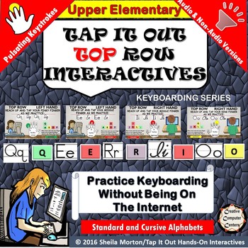 Preview of Tap It Out Keyboarding Top Row for Upper Elementary