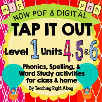 Preview of Level 1 Unit 4, Unit 5, Unit 6 First Grade Phonics Bundle | Tap It Out