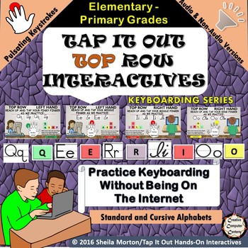 Preview of Tap It Out Keyboarding Top Row for Elementary Grades