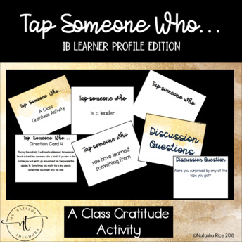 Preview of Tap Someone Who- IB Learner Profile Edition