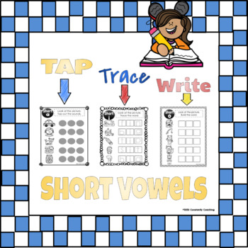 Preview of Tap, Trace, & Write! Word Work - 100 Short Vowel CVC Words