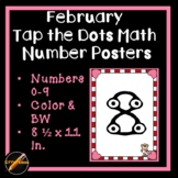 Tap the Dot Number 0 to 9 Posters: February Valentine Theme