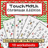 Tap the Dots Math : Christmas Double Digit Addition W/ Regrouping