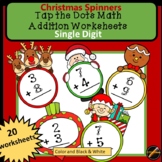 Tap the Dots Christmas Math: Single Digit Addition : Santa
