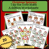 Tap the Dots Christmas Math: Triple Digit Addition : Santa