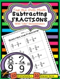 Tap the Dots  Fractions: Subtracting Fractions with Like D