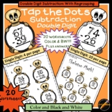 Tap the Dots Halloween Subtraction Double Digit with Regro