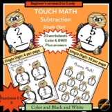 Tap the Dots Halloween Subtraction Single Digit w/ numbers