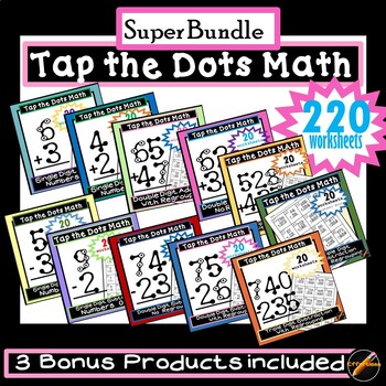 Preview of Tap the Dots Math: Addition and Subtraction Super Bundle