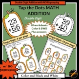 Tap the Dots Math Addition w/Fall Pumpkins: Double Digit A