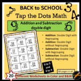 Tap the Dots Math- Back to School: Double Digit Addition a
