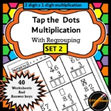 Tap the Dots Multiplication: 2 digit x 1 digit - single di