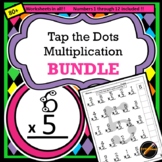 Tap the Dots Multiplication Bundle: Individual Facts 1-12 