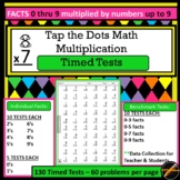 Tap the Dots Multiplication Timed Tests and Data Collectio