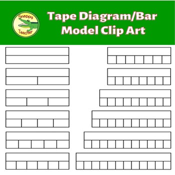 Preview of Tape Diagram/Bar Model Clip Art for Math Problems