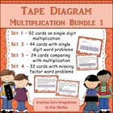 Tape Diagram Bar Model Multiplication BUNDLE