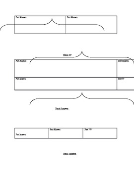 Preview of Tape Diagram Reference Sheet 4th Grade