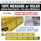 Tape Measure Ruler Bulletin Board Border Poster Trades Mat