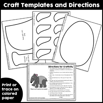 Tapir Craft | Zoo Animals Craft | Zoo Animal Activities | Rainforest ...