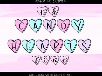 Preview of Taracotta Sunrise Candy Hearts Font Download