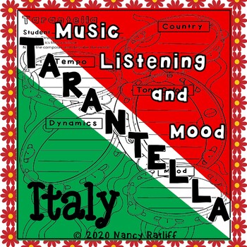 Preview of Distance Learning: Tarantella Music Listening & Mood Activities-Folk Dance