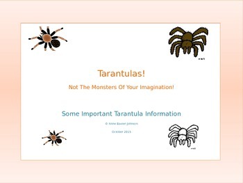 Preview of Tarantulas--Not The Monsters Of Your Imagination