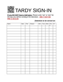 Classroom Tardy Sign In with Google Form/QR Code Option!
