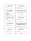 Basic Spanish Speaking / Conversation Cards