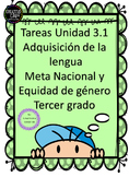 Tareas de desempeño Unidad 3.1 Adquisición de la lengua Te