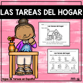Preview of Tareas del hogar - Spanish Worksheets