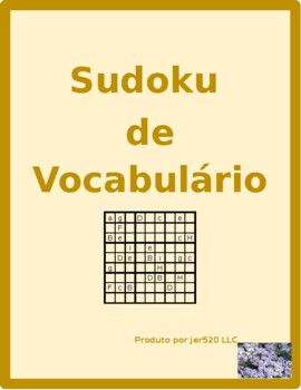Preview of Tarefas domésticas (Chores in Portuguese) Sudoku