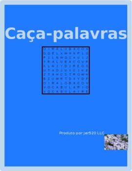 Preview of Tarefas domésticas (Chores in Portuguese) Wordsearch 1