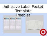 Target Adhesive Label Pocket Template